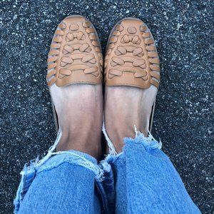 Nisolo Women's Huarache Sandal Size 7 in Almond